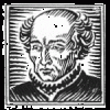 Gezeichnetes Portrait von Paracelsus
